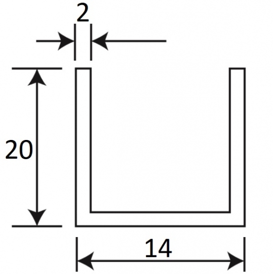 Profilis stiklo montavimui SFL-101A ORB - Image 3